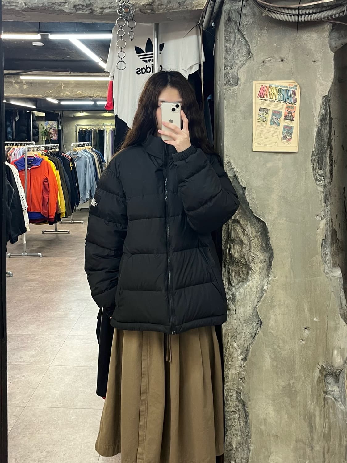 노스페이스 패딩 블랙 L(100) #csz2178 상품이미지2