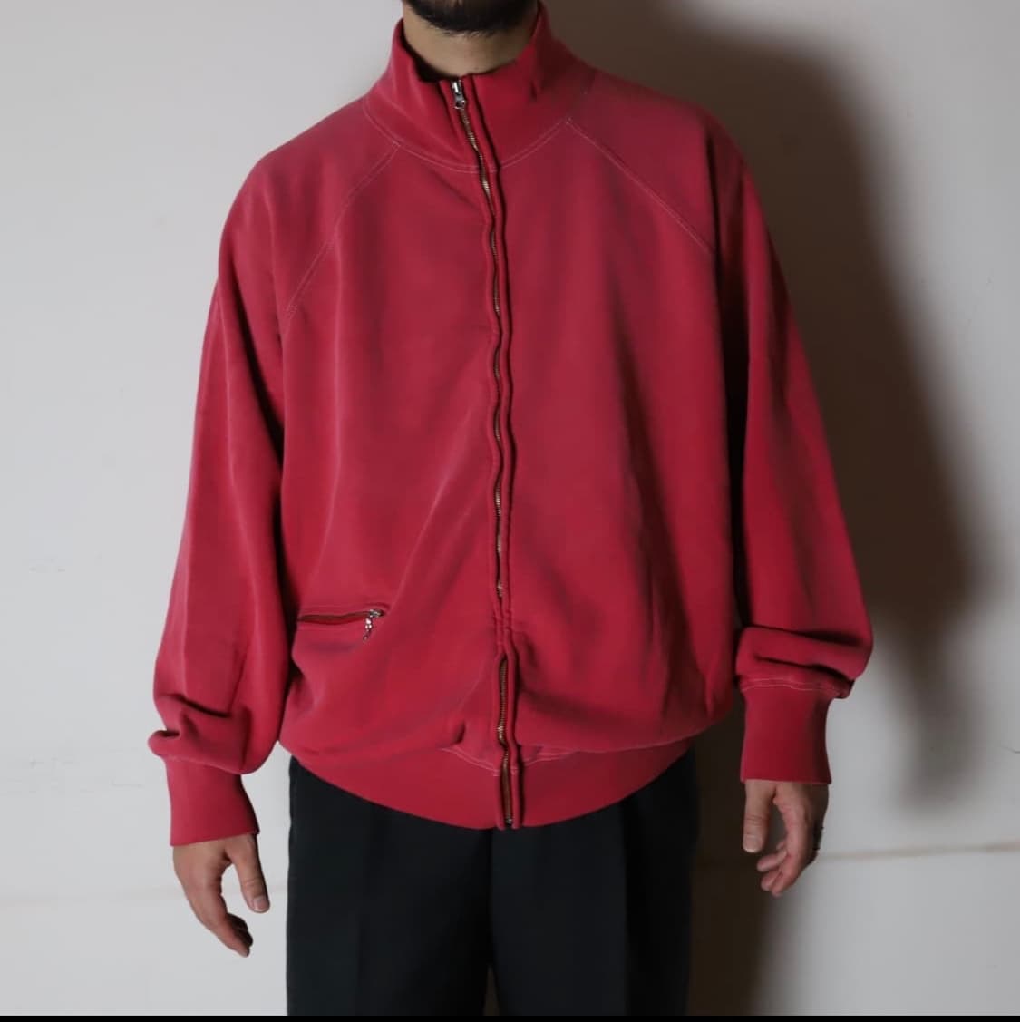 [3]마티앤선즈 빈티지 집업 레드 상품이미지1