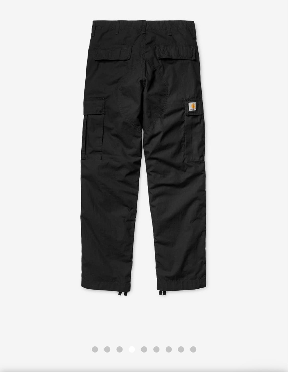 칼하트 레귤러 카고 팬츠 콜롬비아 블랙 린스드 상품이미지4