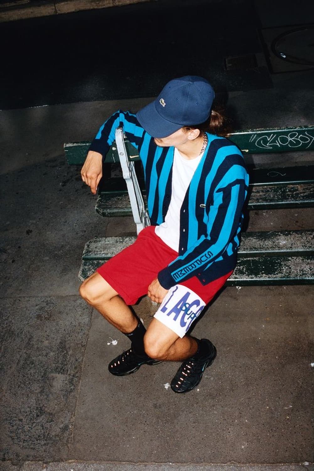 슈프림 x 라코스테 19FW 스트라이프 가디건 상품이미지1