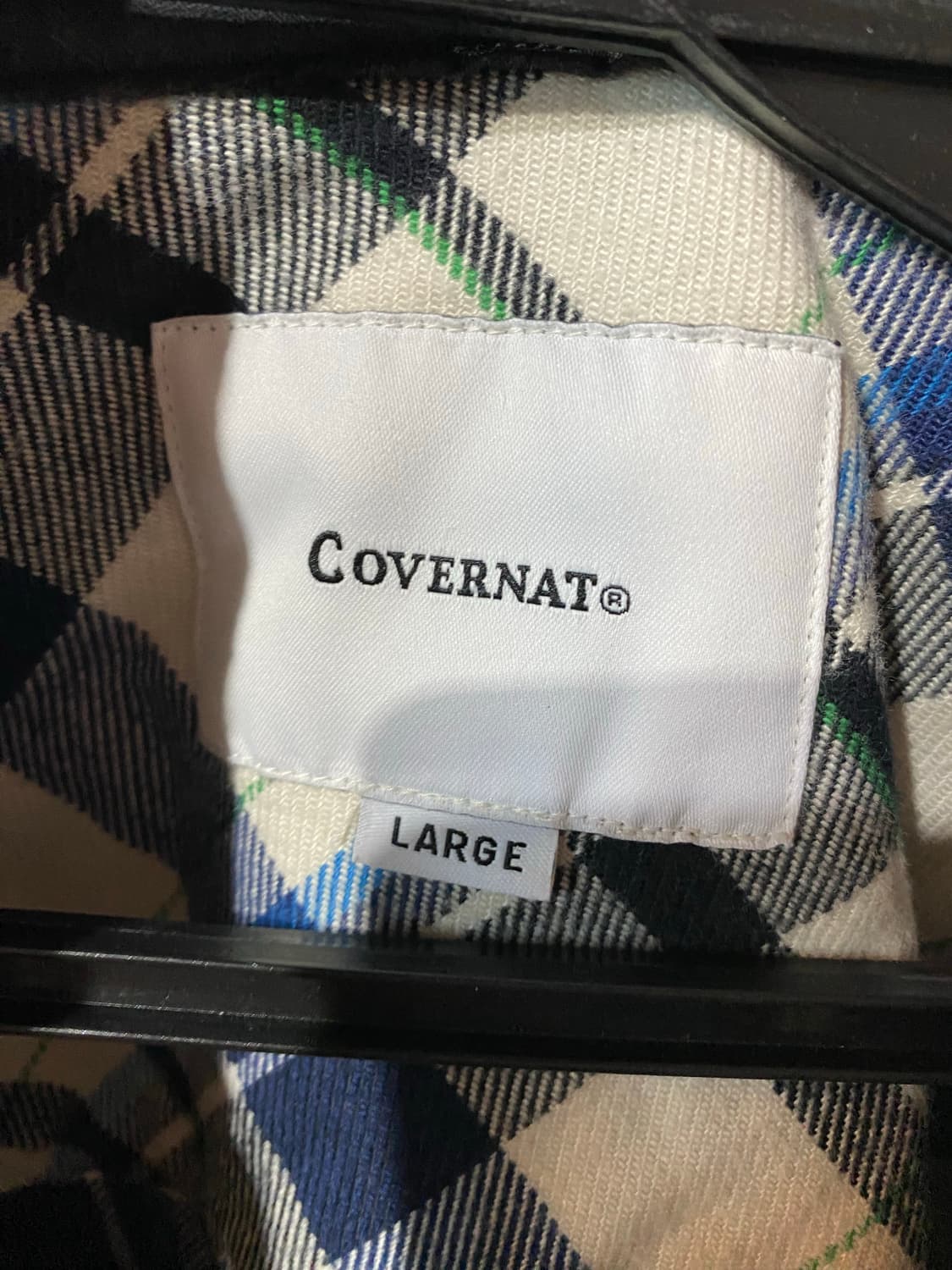 커버낫 후드 체크 셔츠 남방 L 상품이미지4