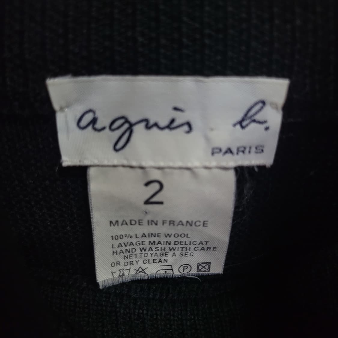 Agnes b 아네스베 프랑스 하이넥 울니트 상품이미지4