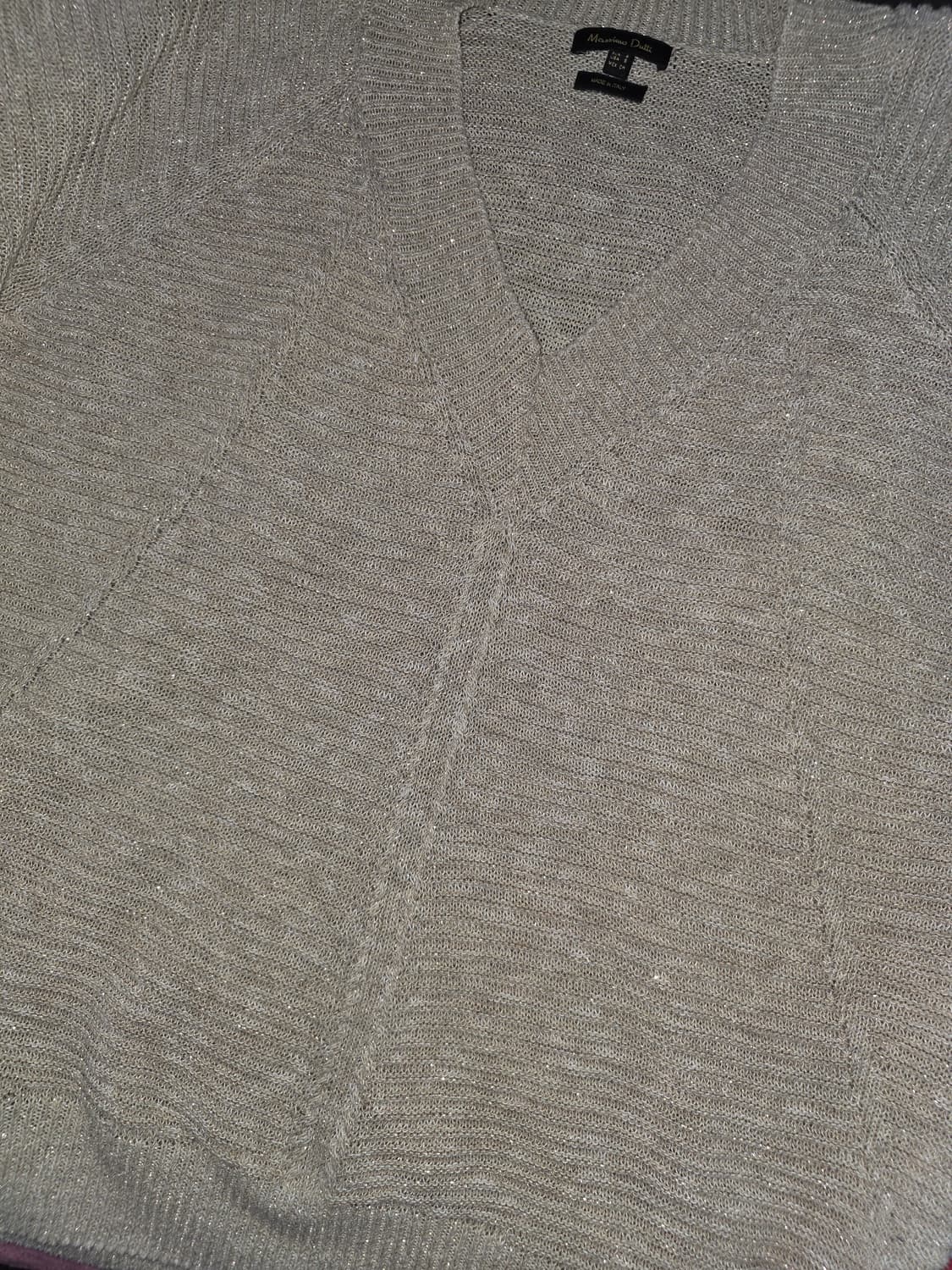Massimo dutti 마시모두띠 연베이지 글리터 니트 Made in  상품이미지7