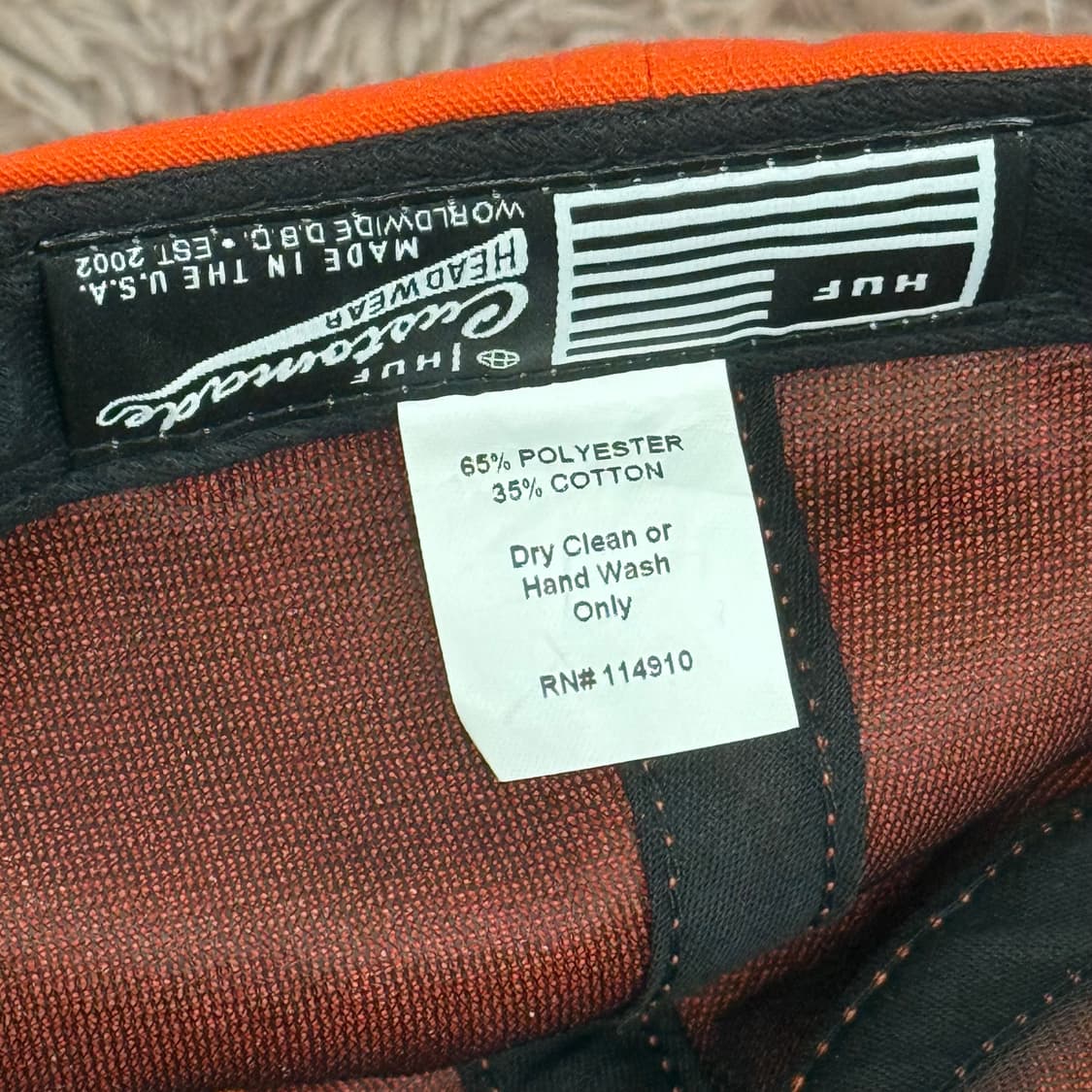 HUF USA 2015 The Rat Trap 오렌지 캡 상품이미지6