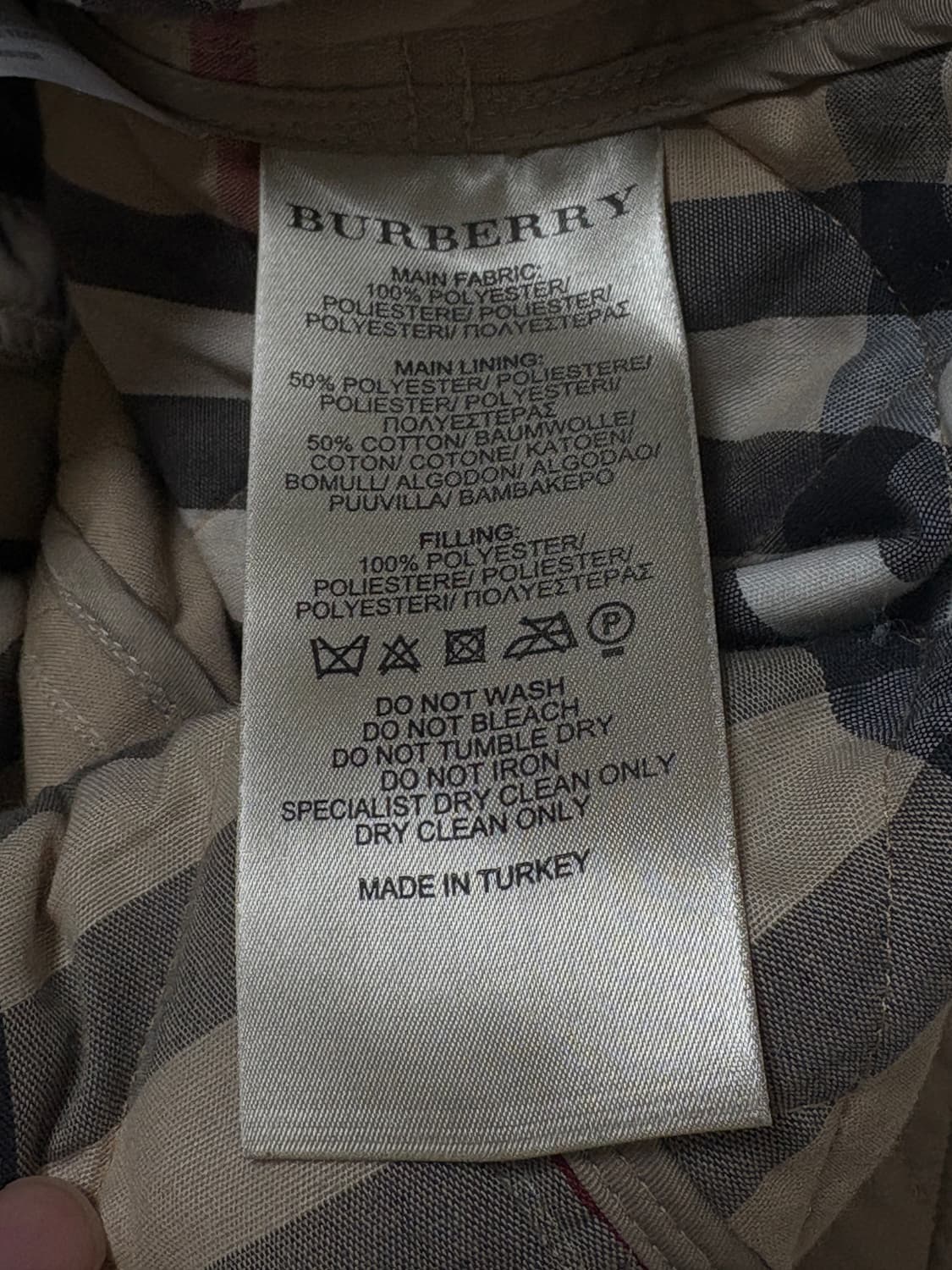 Burberry Brit 벨티드 퀼팅 자켓 s 상품이미지5