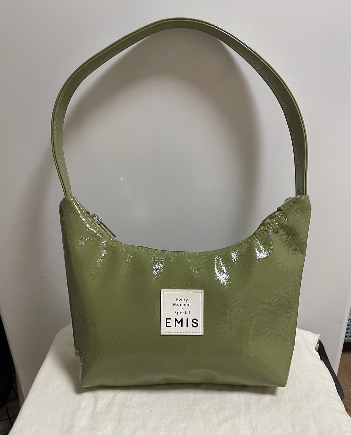 새것급/이미스 단종 호보백 올리브카키 그린 말차라떼 숄더백 녹차아이스크림 상품이미지1