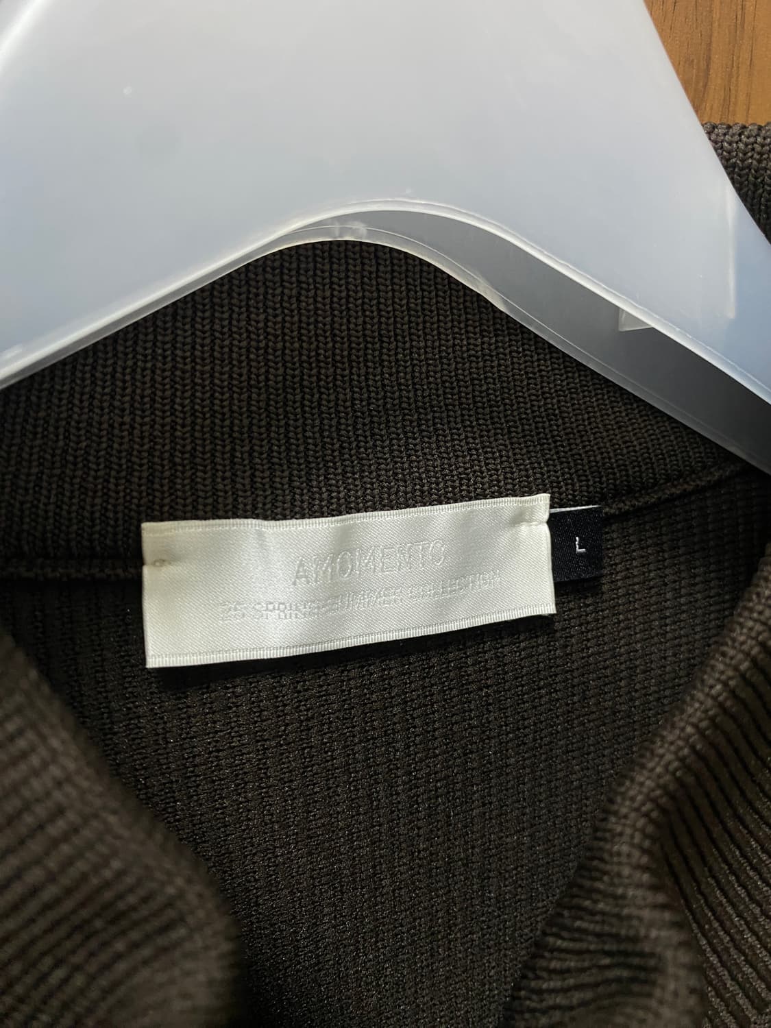 아모멘토 맨즈 모크넥 집업 가디건 L사이즈 상품이미지4