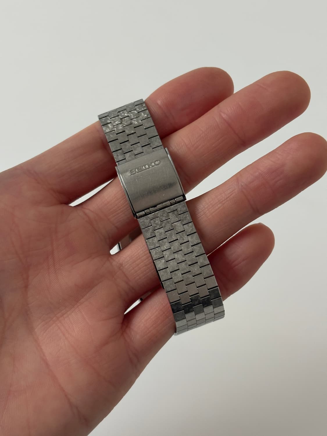 1970년대 브라운 바크 텍스쳐 실버 스퀘어 쿼츠 남성 상품이미지8