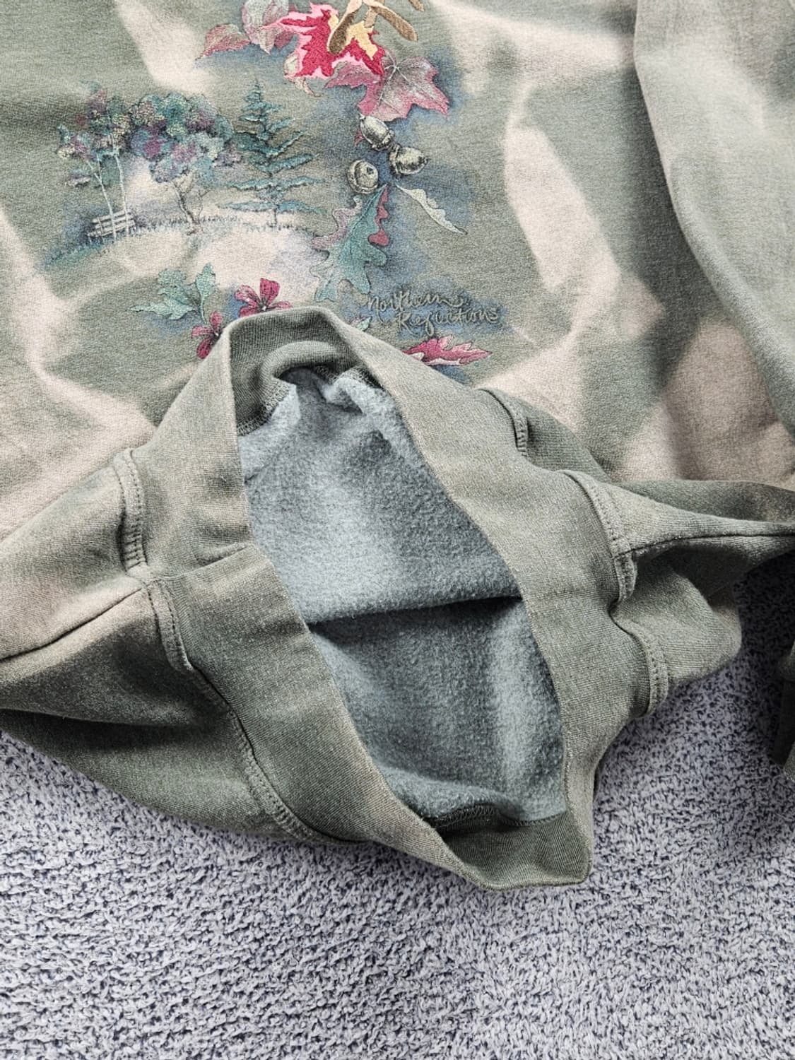 NORTHERN 다잉 커스텀 맨투맨 스웻 셔츠 ( M추정 )/ 10953 상품이미지10