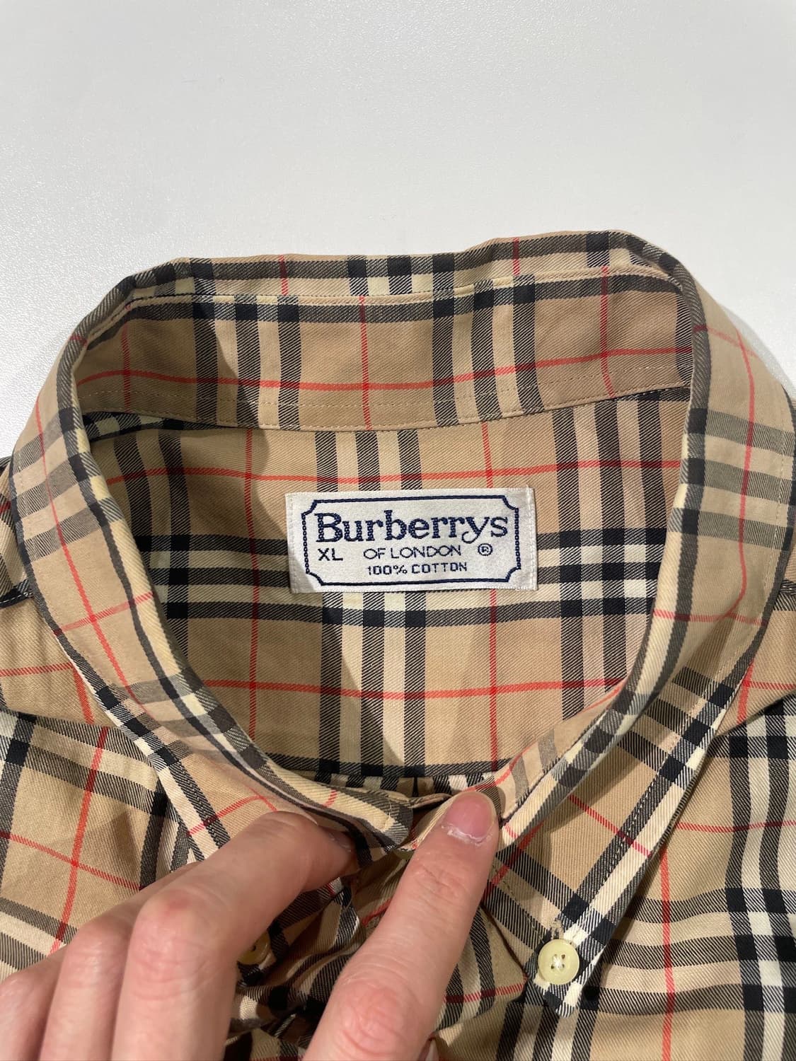 버버리 베이지 노바체크 기마로고 싱글 포켓 셔츠 상품이미지7