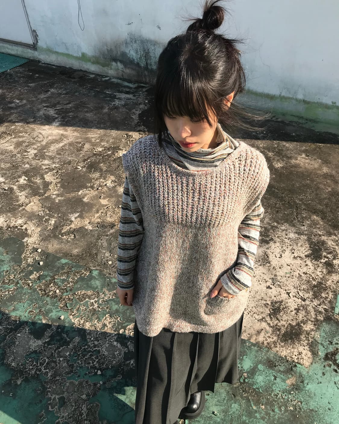 레인보우 스트라이프 니트  상품이미지5