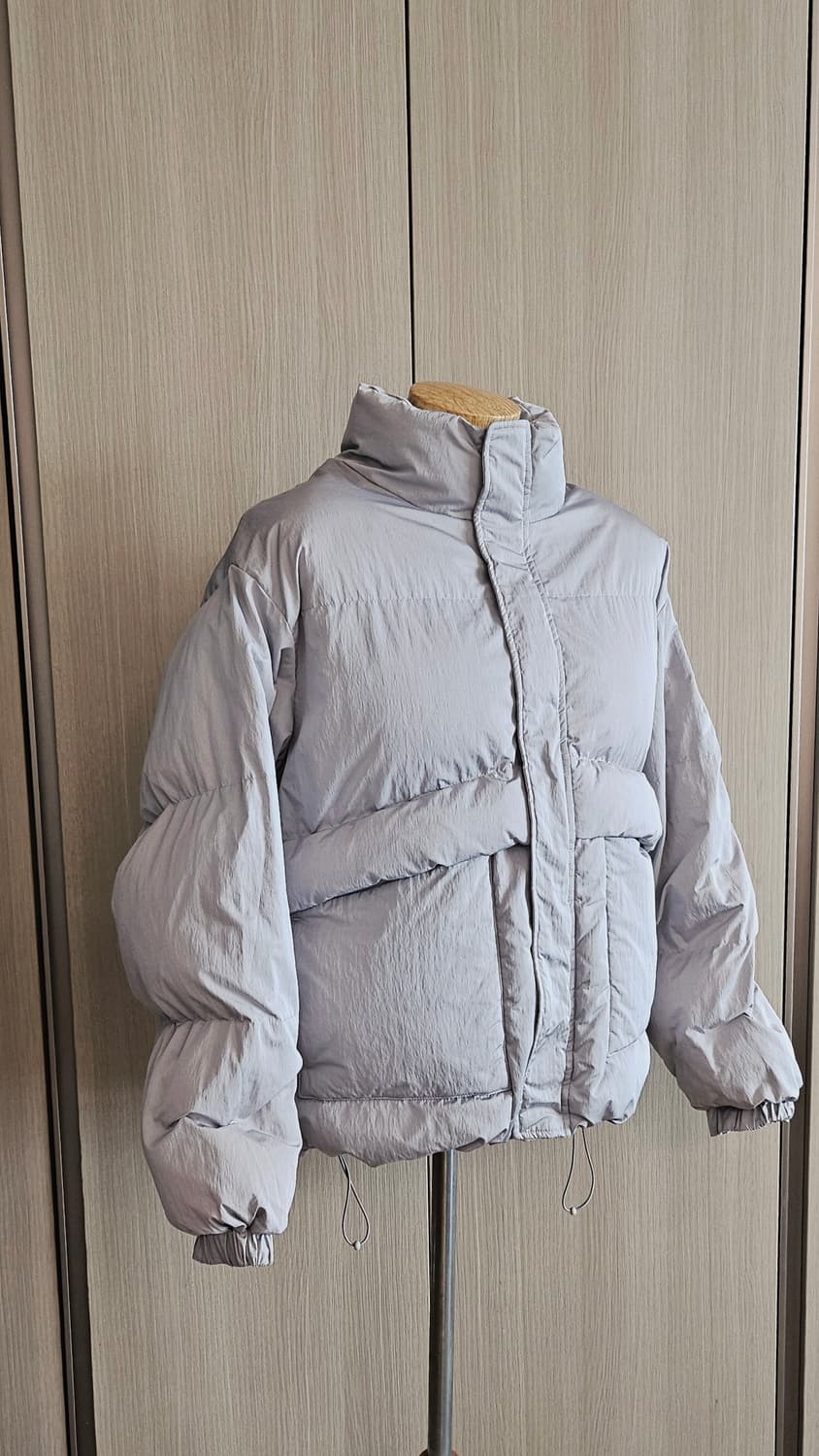 코드code: 연그레이 오버핏 솜패딩(여66 남95까지 드라이클리닝완료) 상품이미지5