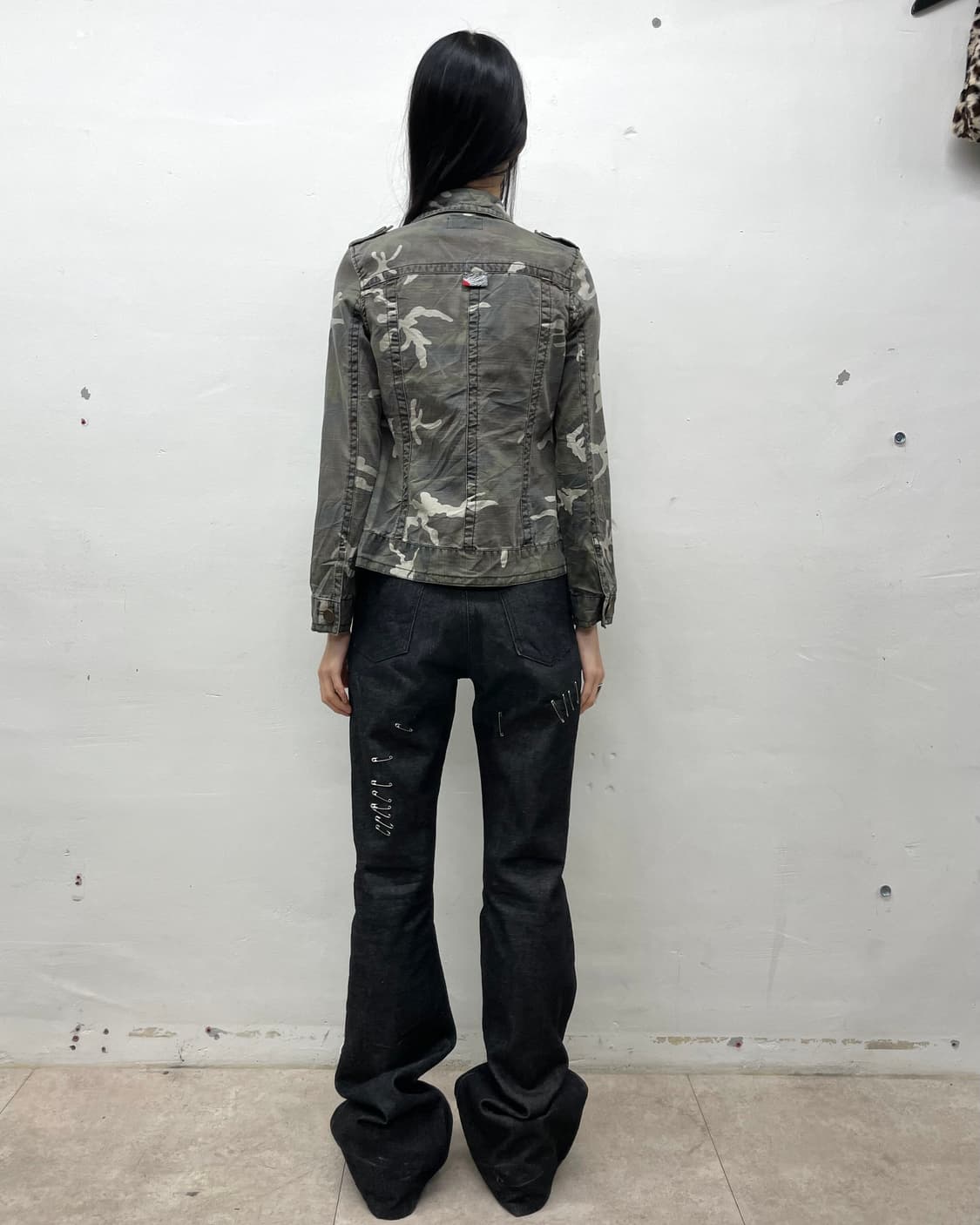 4 Pocket Cropped Camo Jacket  상품이미지5