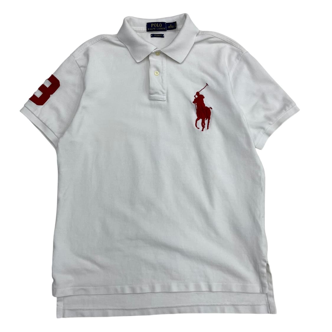 폴로 랄프로렌 빅포니 화이트 카라 반팔 M 상품이미지2
