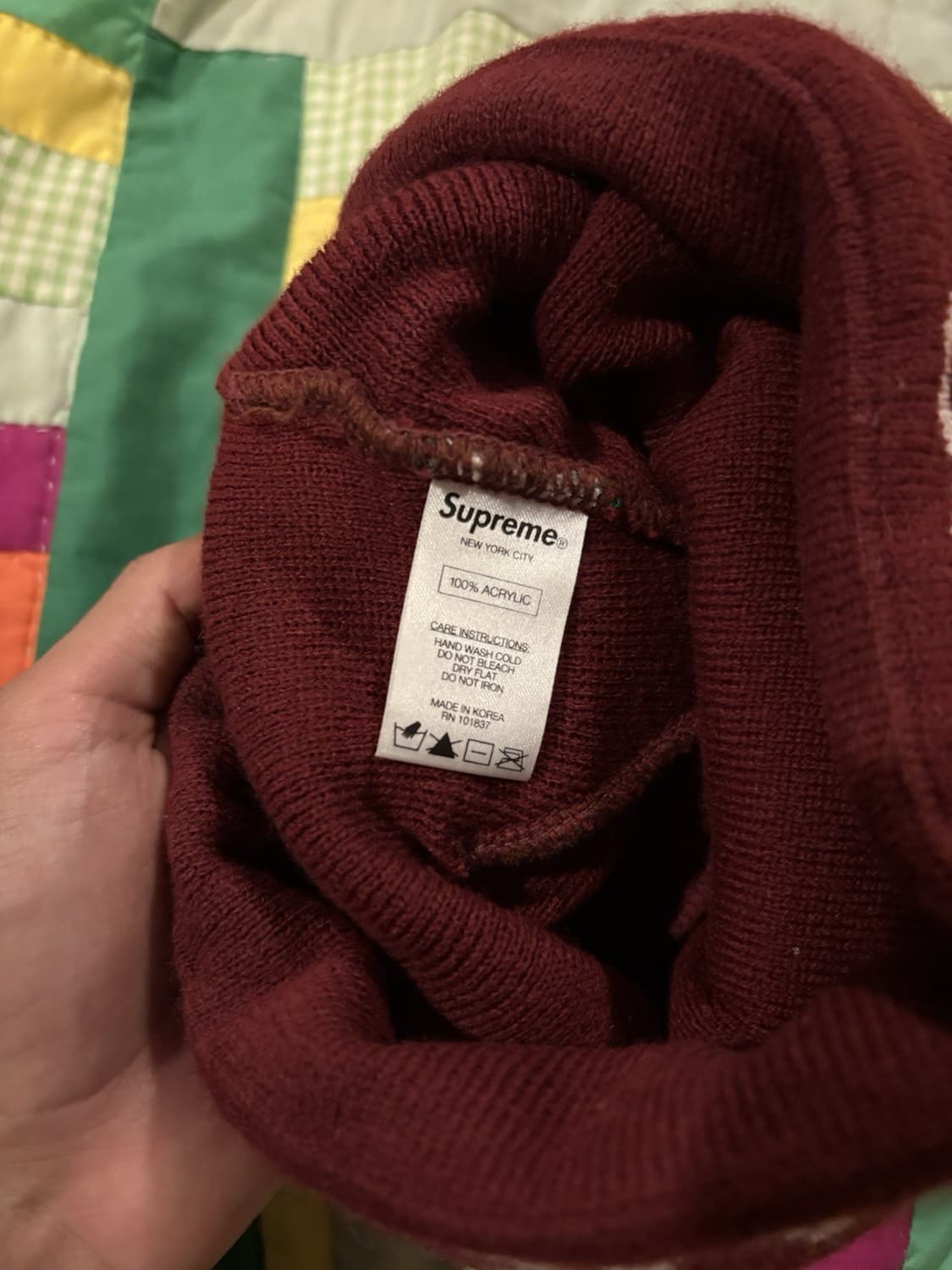 슈프림 뉴에라 스와로브스키 S 로고 비니 블랙 상품이미지3