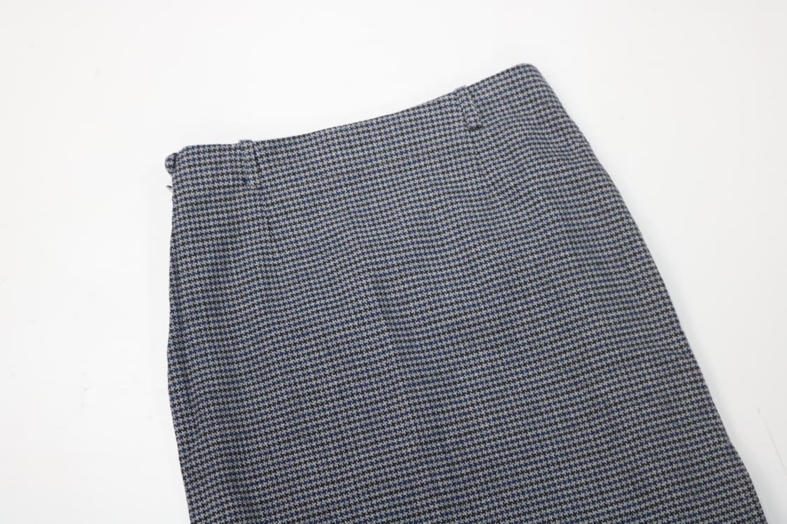 45R 45rpm 빈티지 하운즈투스 체크 울 블렌드 롱 스커트 상품이미지7