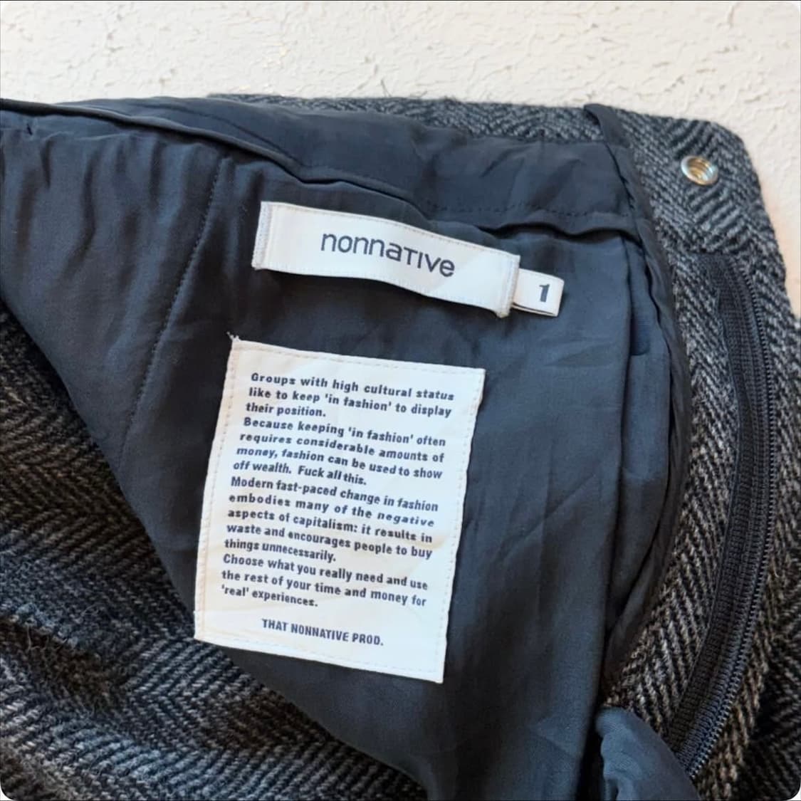 클래식 헤링본 베이스 논네이티브 슬랙스 팬츠 상품이미지8