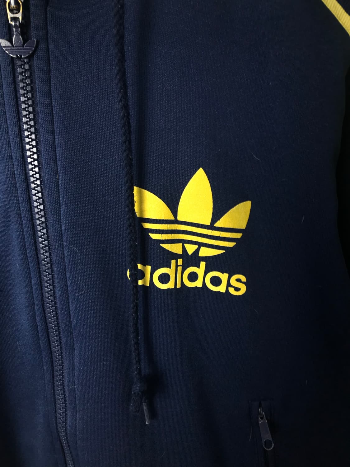 아디다스 파이어버드 네이비 후드 플락 져지  상품이미지4