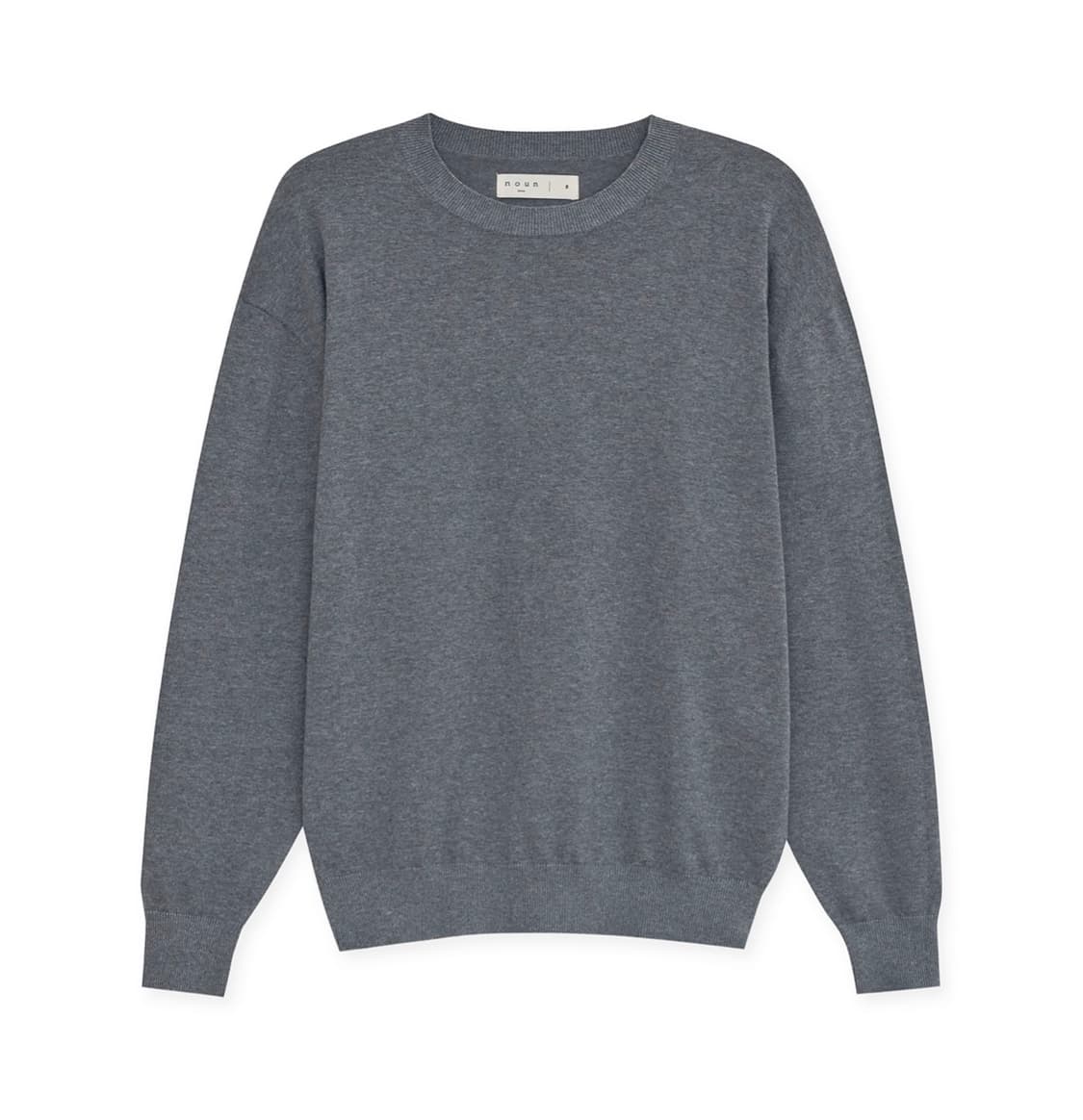 (2) 노운 에센셜 라운드 니트 차콜 상품이미지2