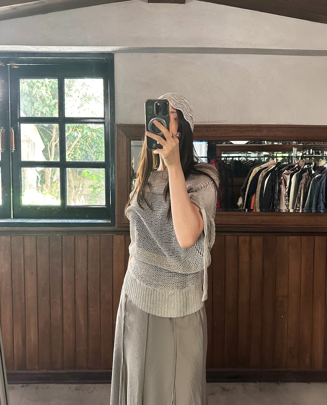 JPV linen long knit top 상품이미지1