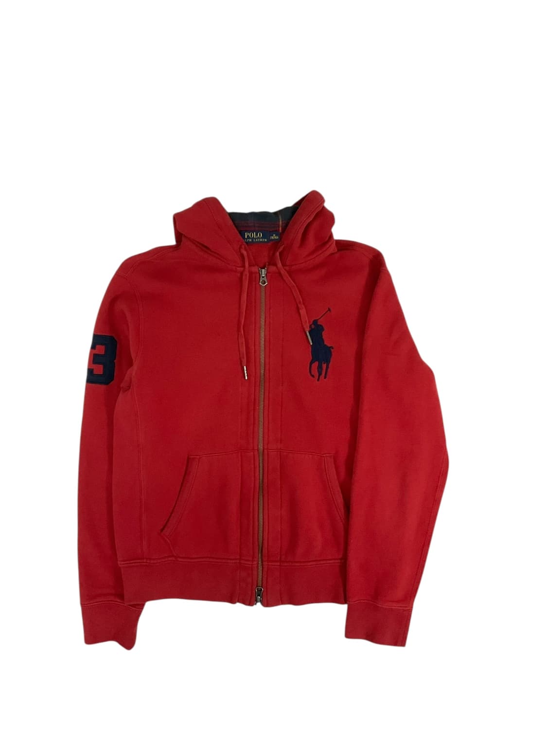 폴로 빅포니 체크 후드집업 (m) 상품이미지1