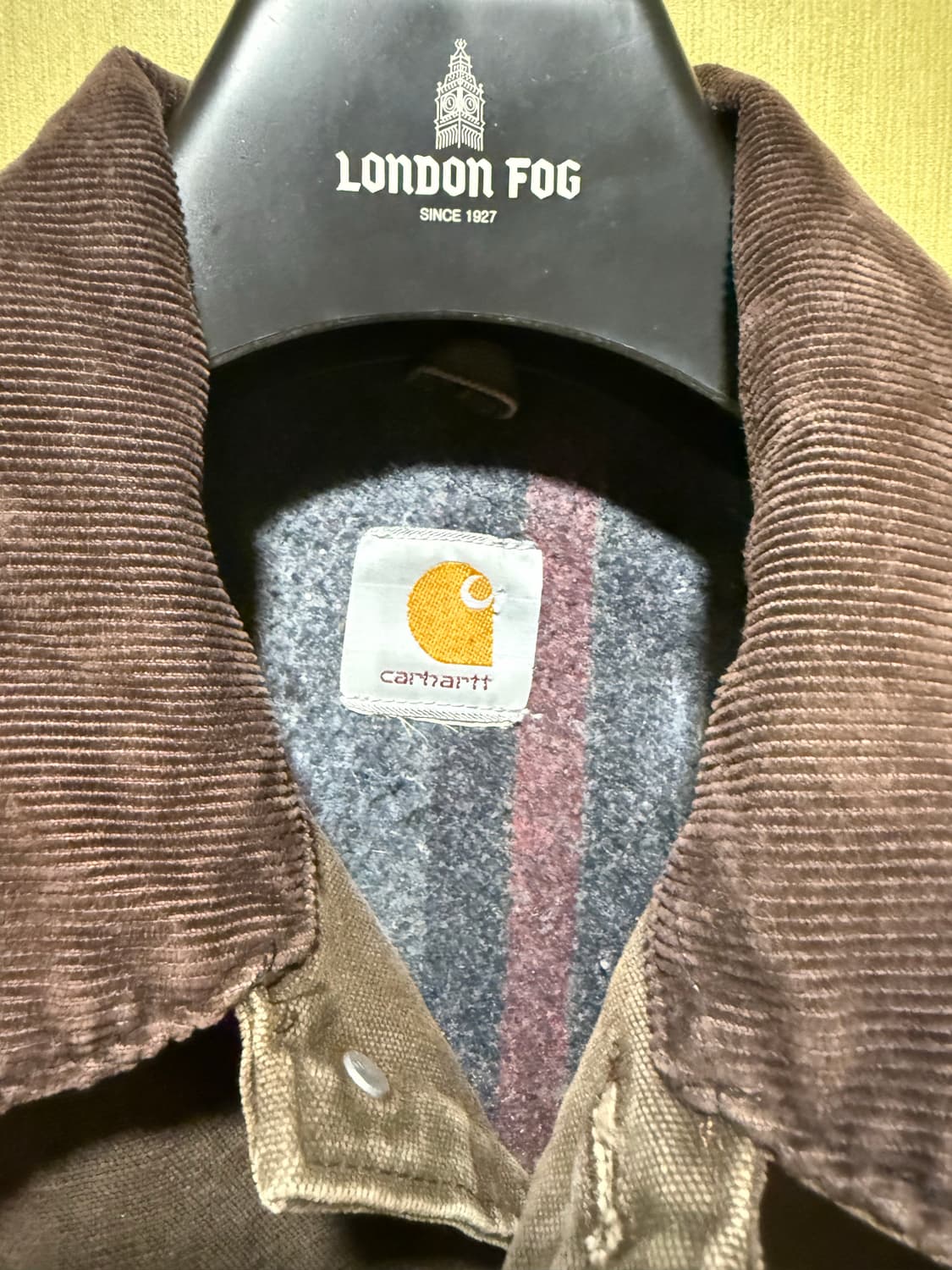 90s 빈티지 칼하트 초어 자켓 브라운 그레이 상품이미지4