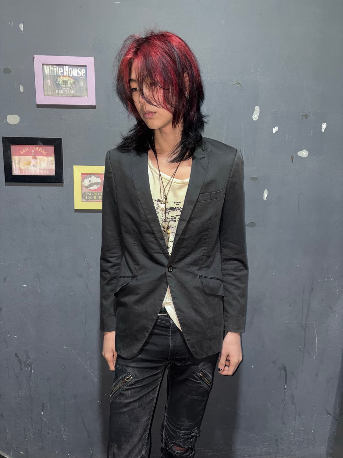 5351 pour les hommes one botton jacket 상품이미지7