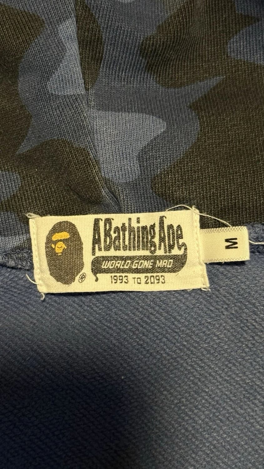 베이프 1st 카모 샤크 후드집업 블루 상품이미지6