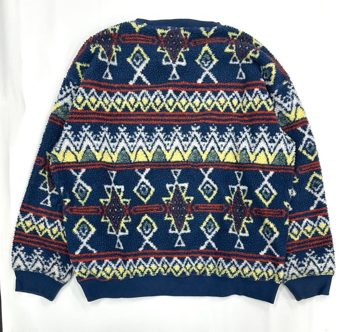 노르딕 플리스 라틴 히피 패턴 맨투맨 뽀글이 캠퍼 겨울 상품이미지4