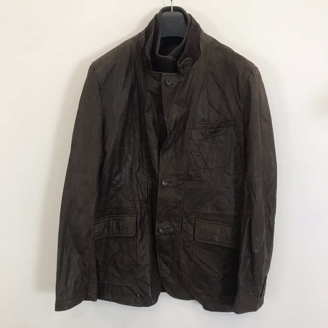 올젠 산양가죽 가죽자켓 [110사이즈] 상품이미지1