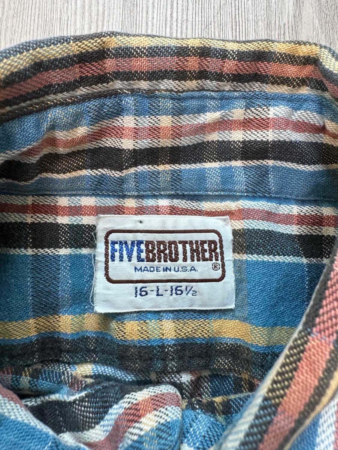 파이브브라더 플란넬 셔츠 16-16.5 (made in USA) 상품이미지3
