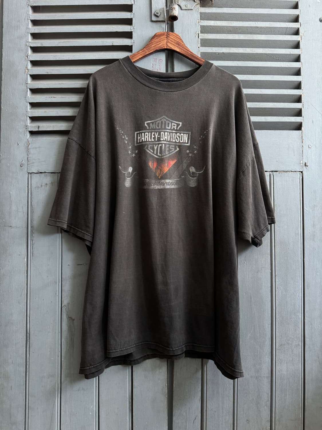 [4XL]90's 할리데이비슨 Made in USA 빈티지 페이딩 티셔츠 상품이미지2