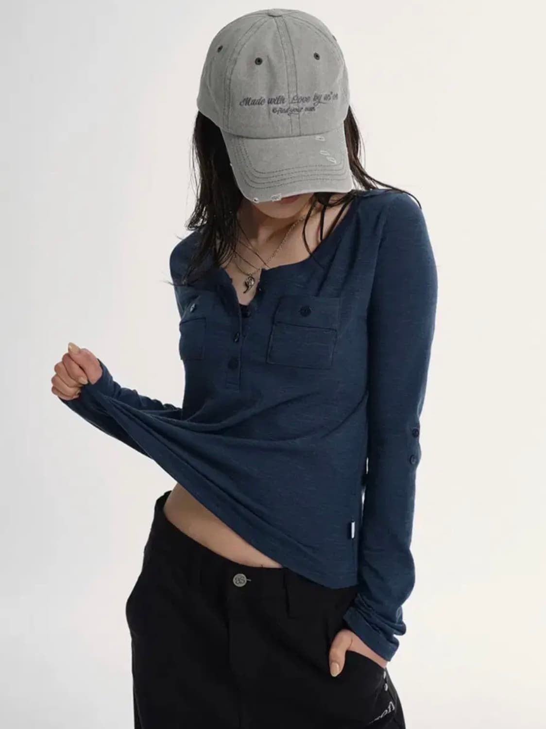 애즈온 아틀란타 포켓티 ATLANTA POCKET TEE 블루그린 상품이미지2