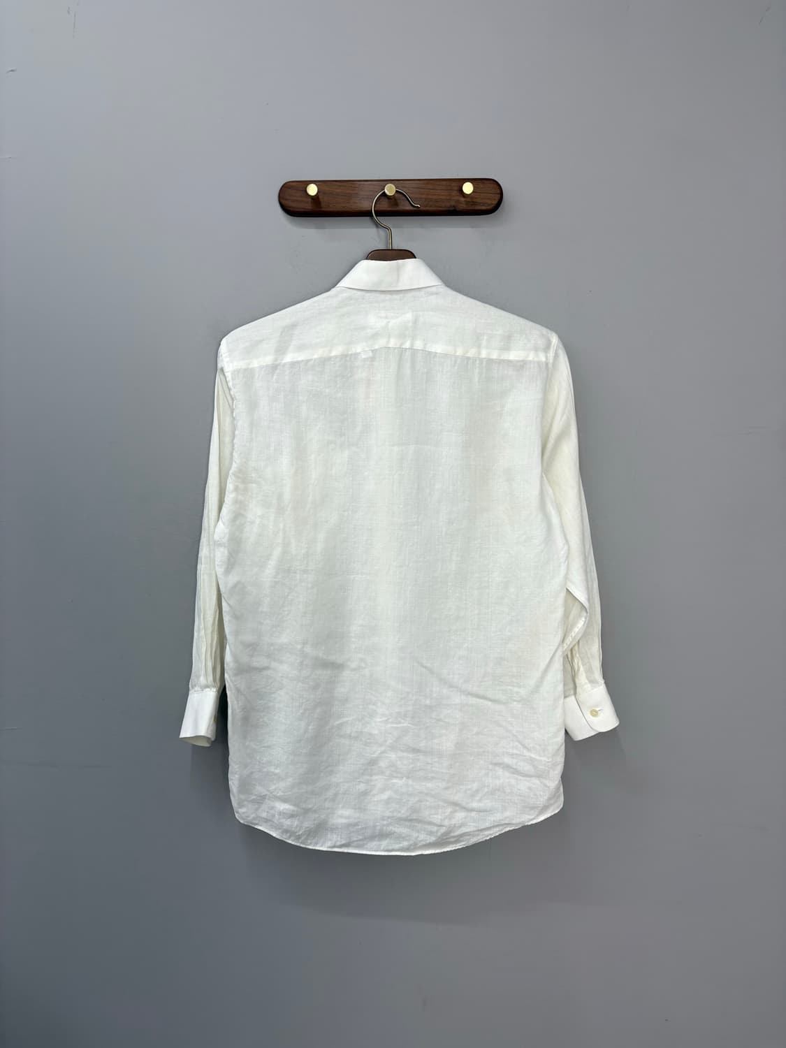 입생로랑 로고 화이트 린넨셔츠 A2804 상품이미지4
