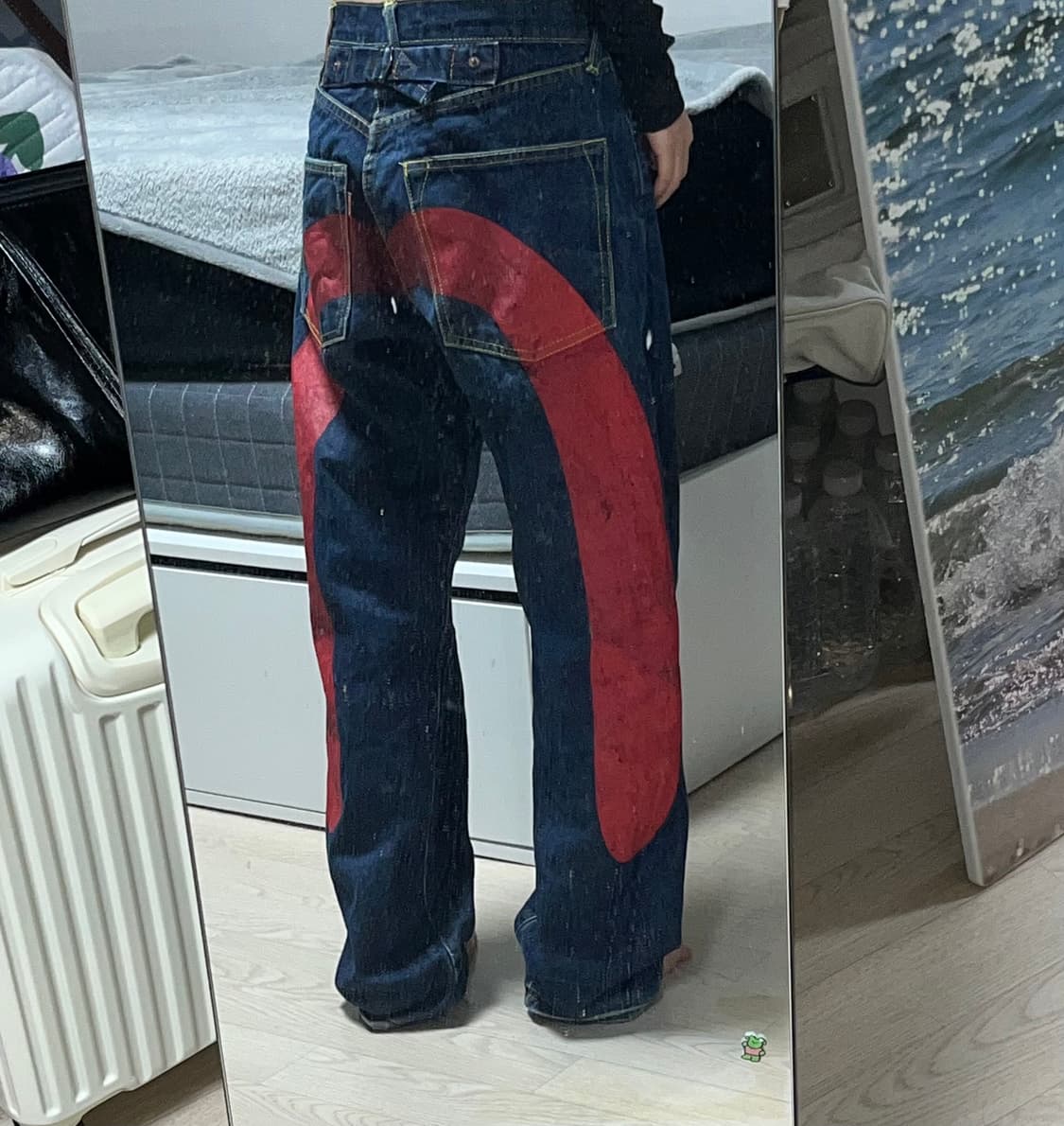 에비수 재팬 No.2 다이콕 빅 프린팅 팬츠 상품이미지3