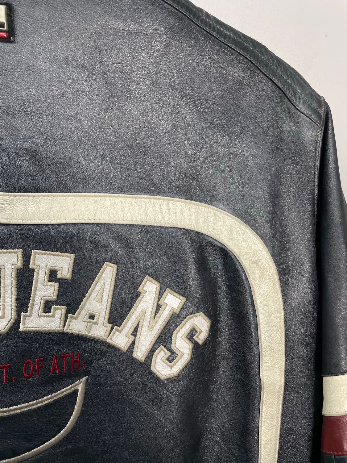 후부 빅로고 바이커 레더자켓 H1095 상품이미지10