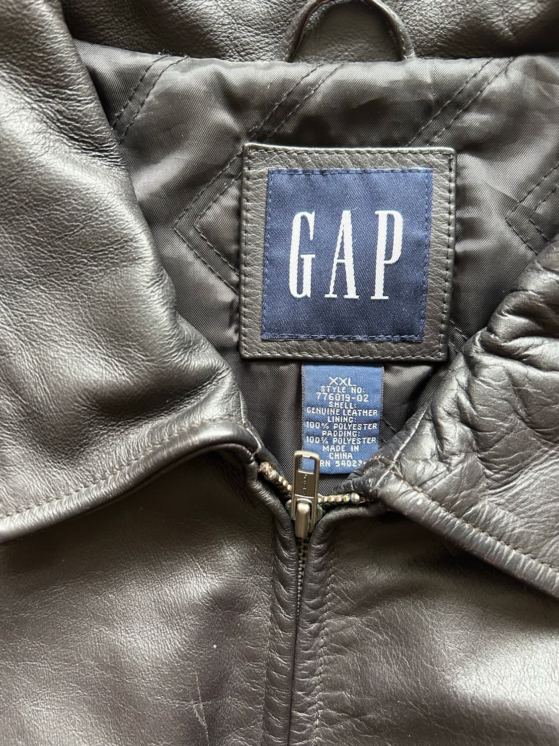 올드 갭 레더 스포츠자켓/블루종 상품이미지2