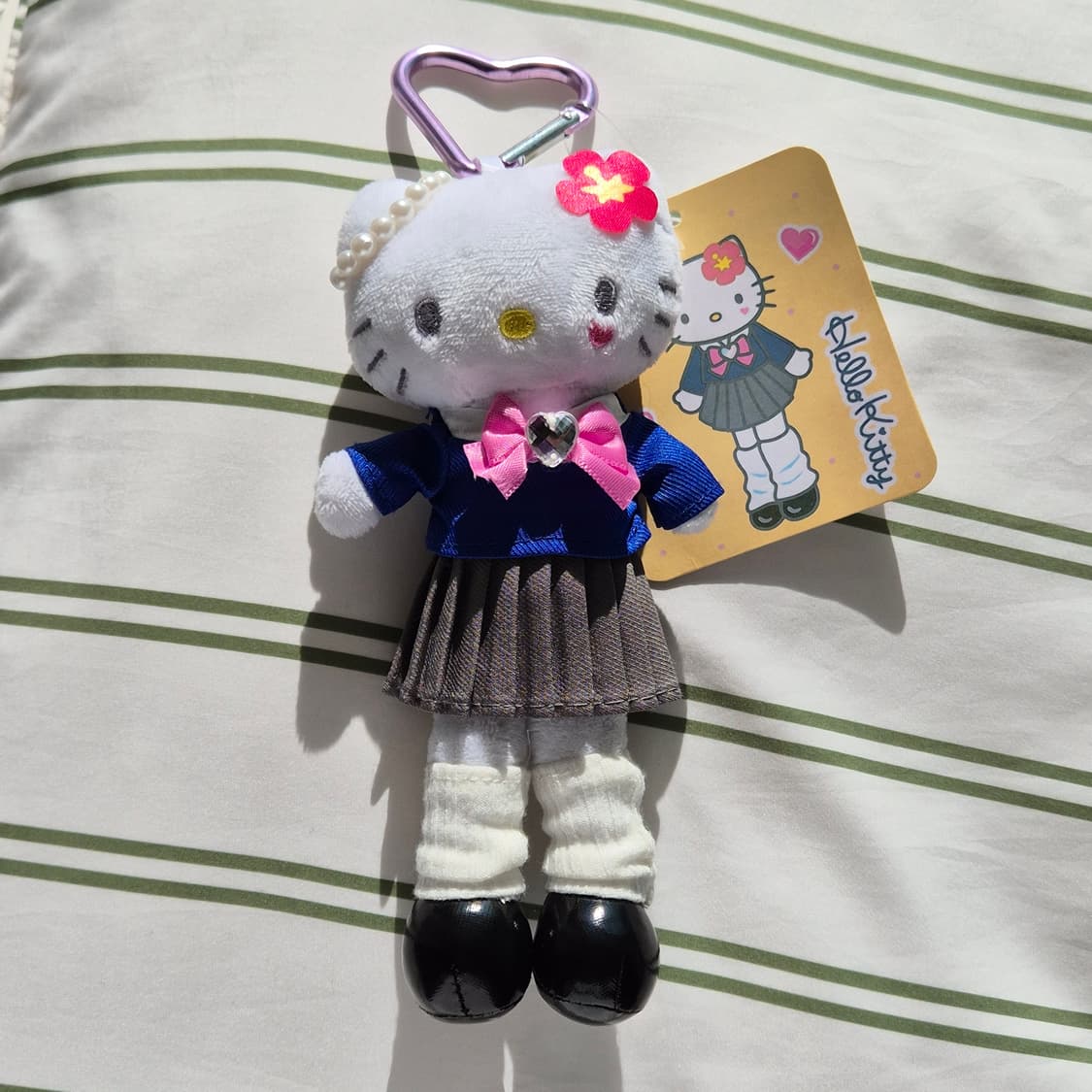 갸루교복 롱다리 키티 키링 상품이미지1