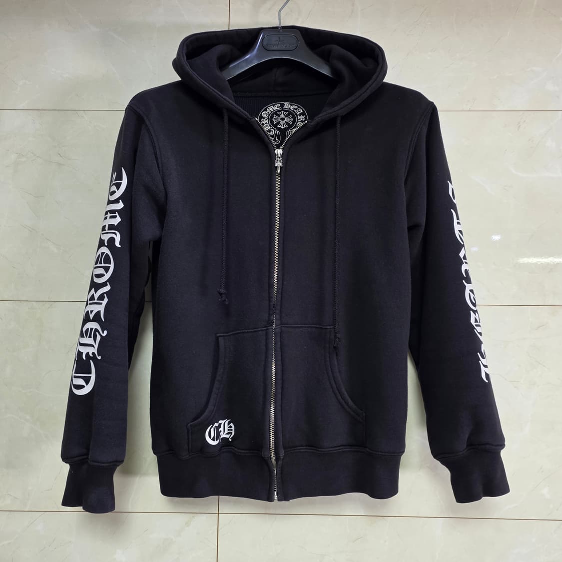 00s 한국초판 크롬하츠 홀스슈 퍽유 써멀 후드집업 상품이미지2