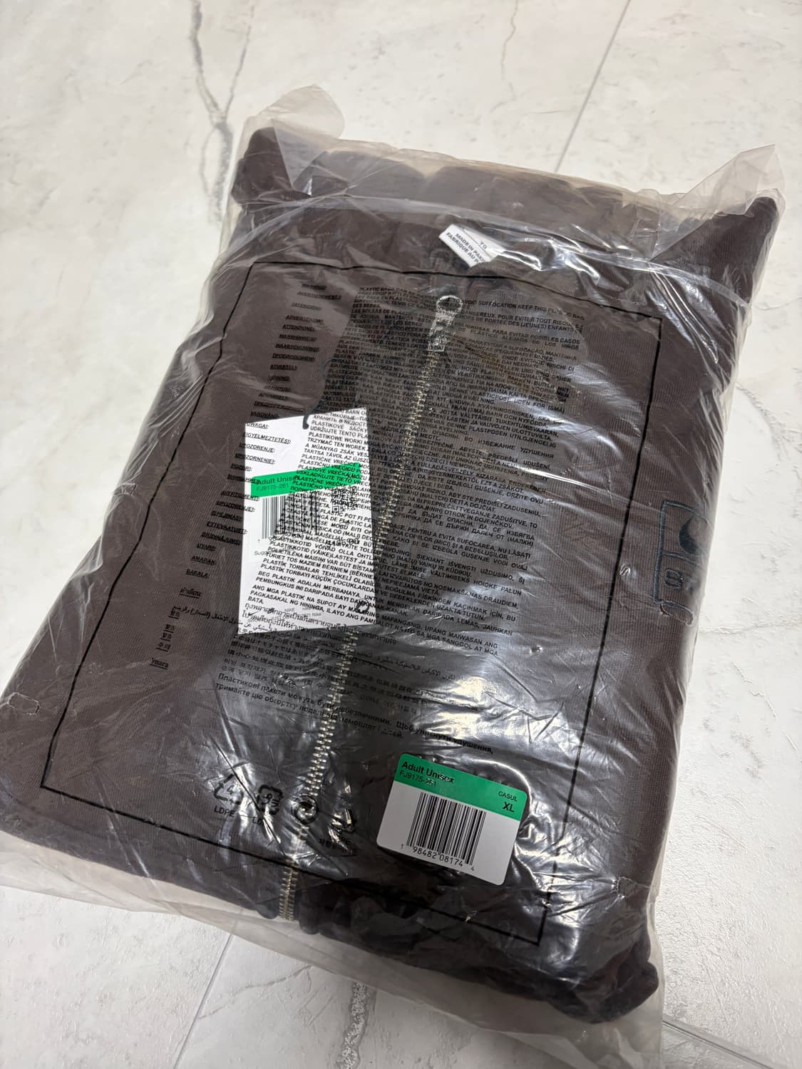 [XL] 나이키 x 스투시 스톤 워시드 플리스 집 후디 다크 신더 상품이미지4