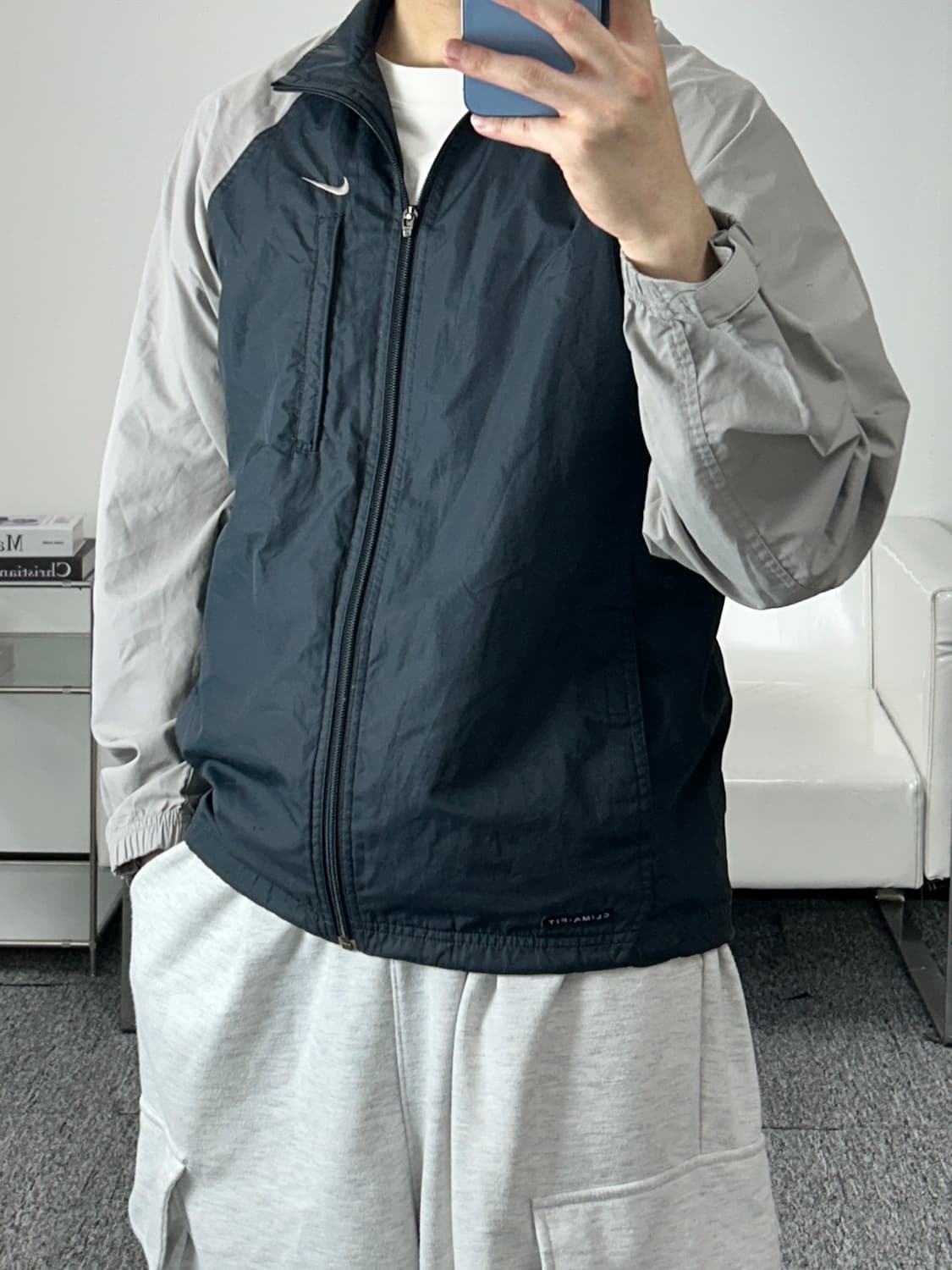 나이키 00s 올드스쿨 배색 바람막이 M  상품이미지2
