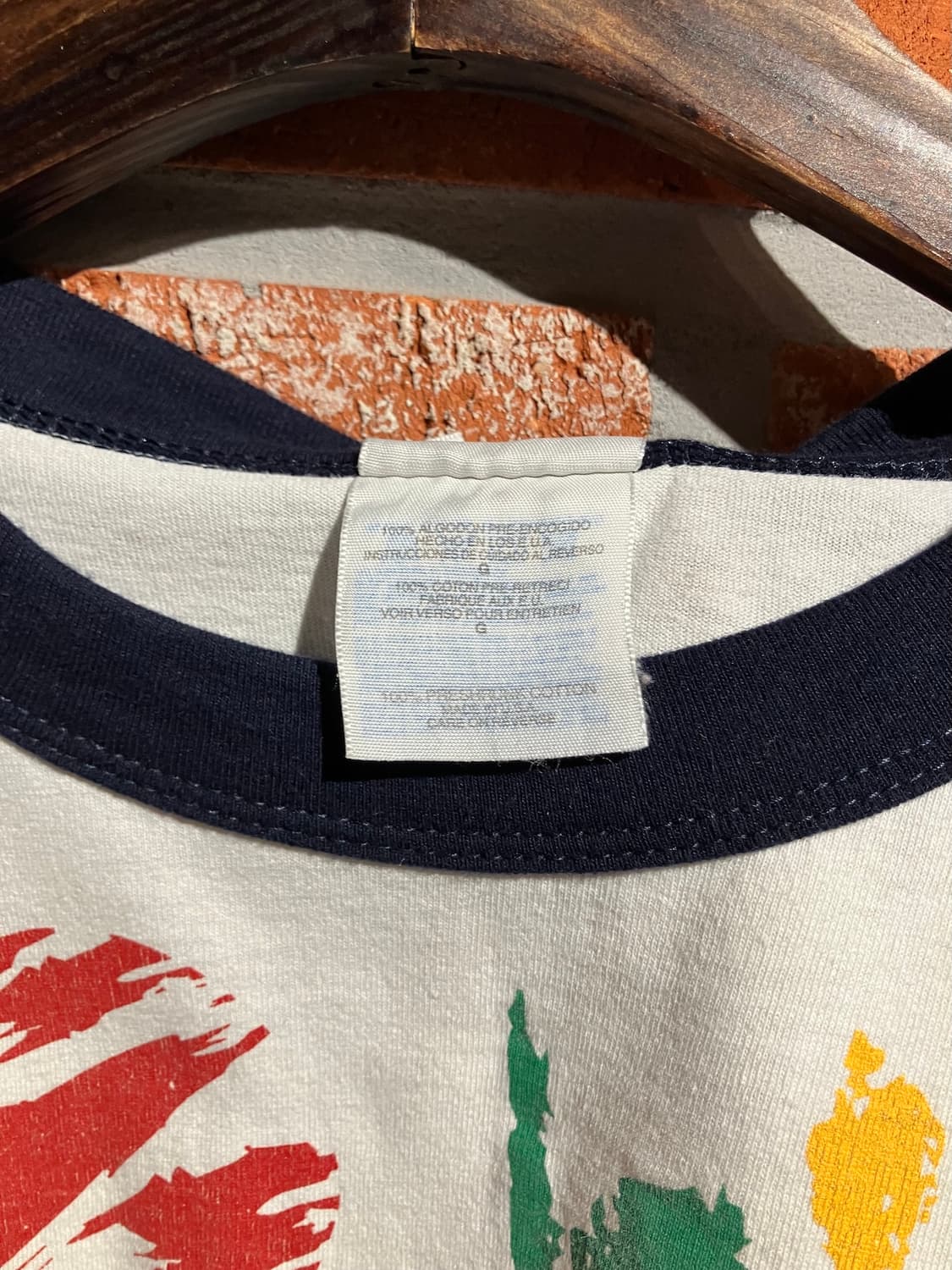 90s USA 빈티지 헤인즈 링거 티셔츠 상품이미지9