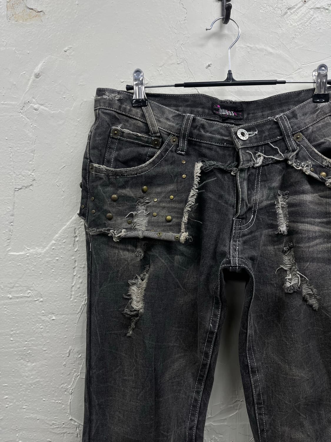 Lowbox 00s vkei layered boots cut denim  상품이미지3