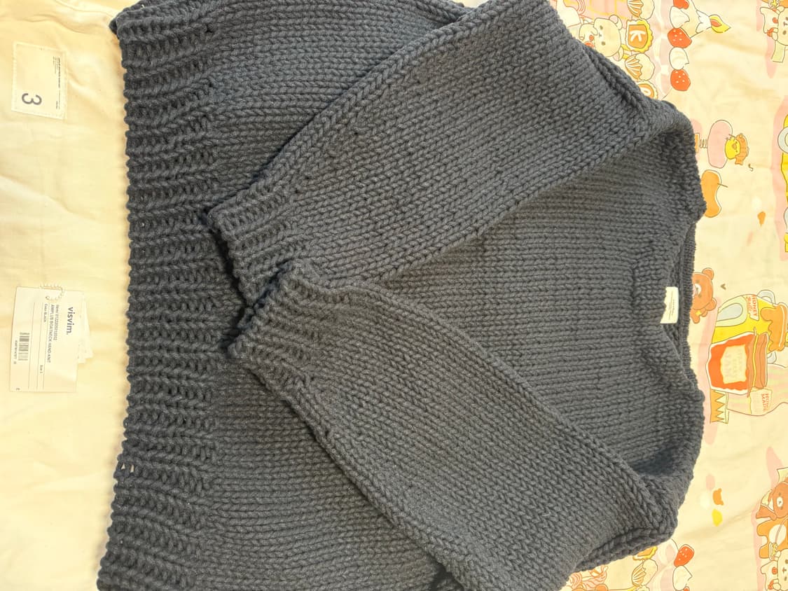 [3]비즈빔22AW Boatneck 보트넥 핸드 니트 상품이미지7