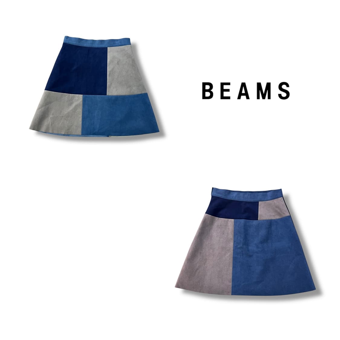  레이 빔즈 배색 스커트 y13991 상품이미지1