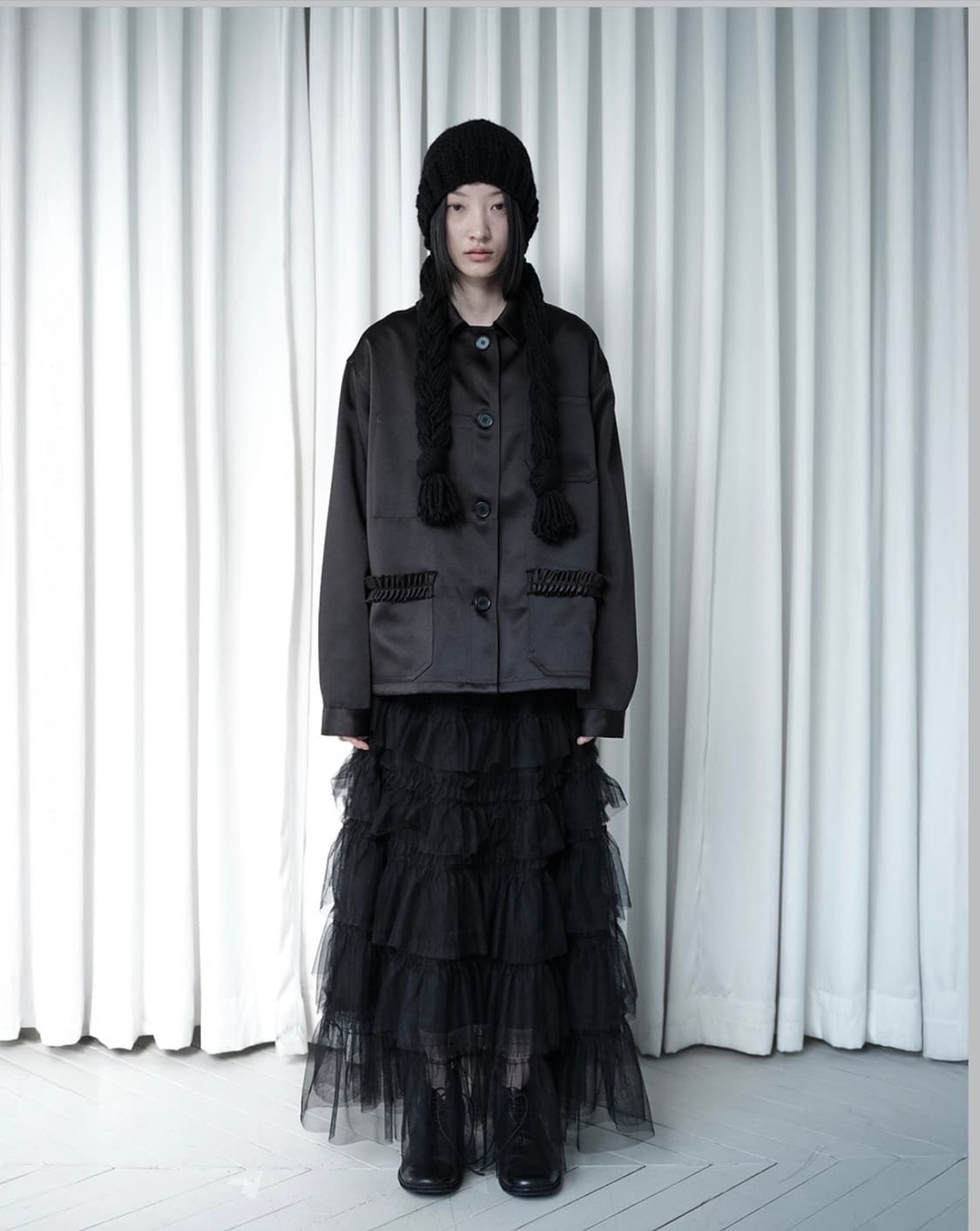 Saengin studios Tulle Tired long skirt 상품이미지1