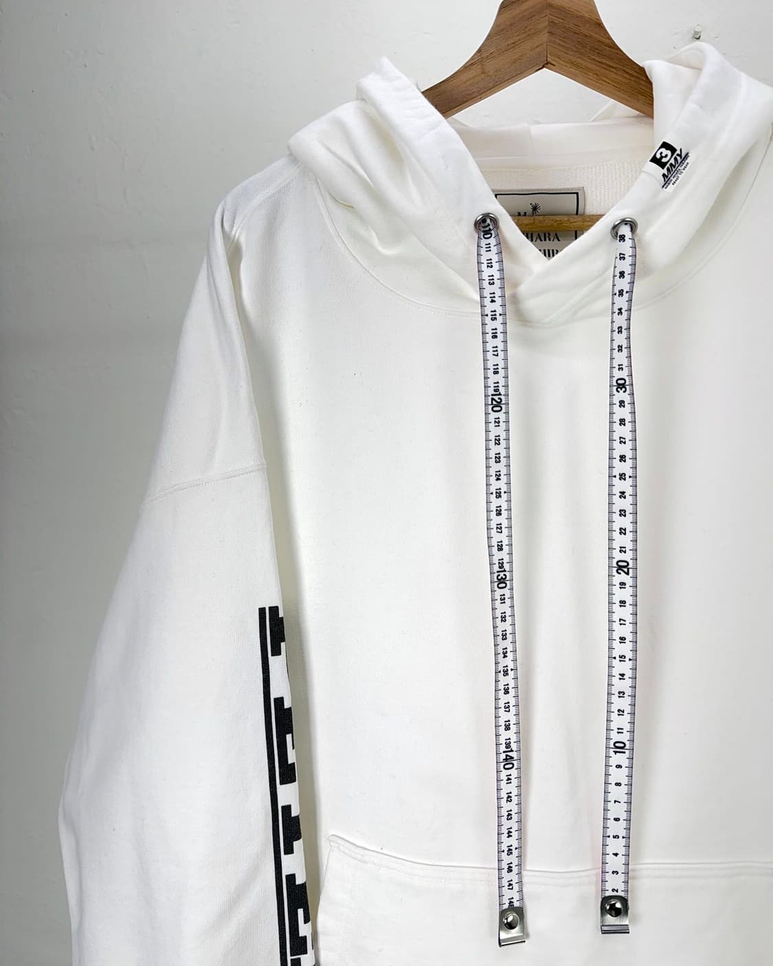 미하라 야스히로 피터슨 프린티드 후드 화이트 상품이미지2