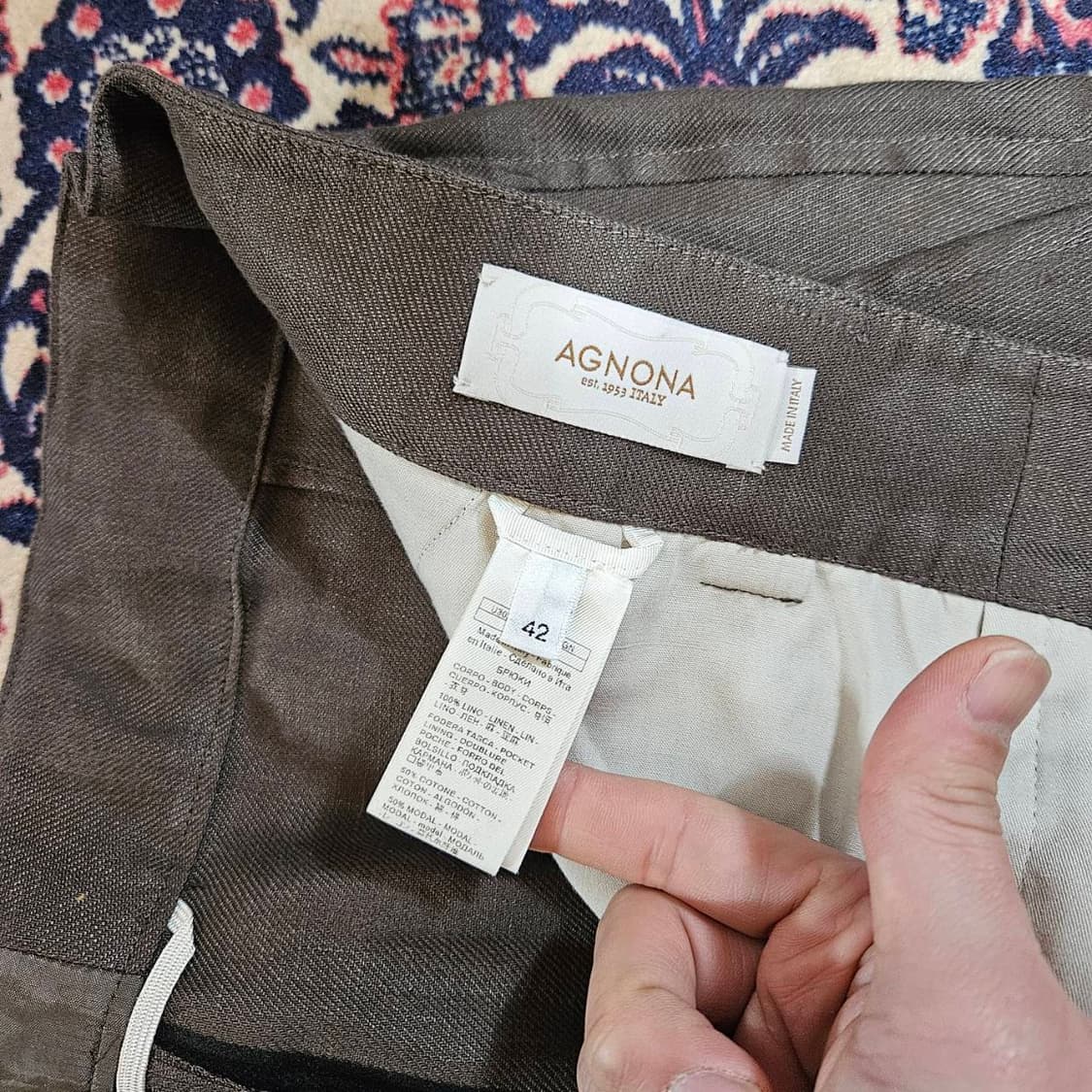 아뇨나(AGNONA) in Italy 21FW 레귤러 테이퍼드 팬츠 상품이미지7