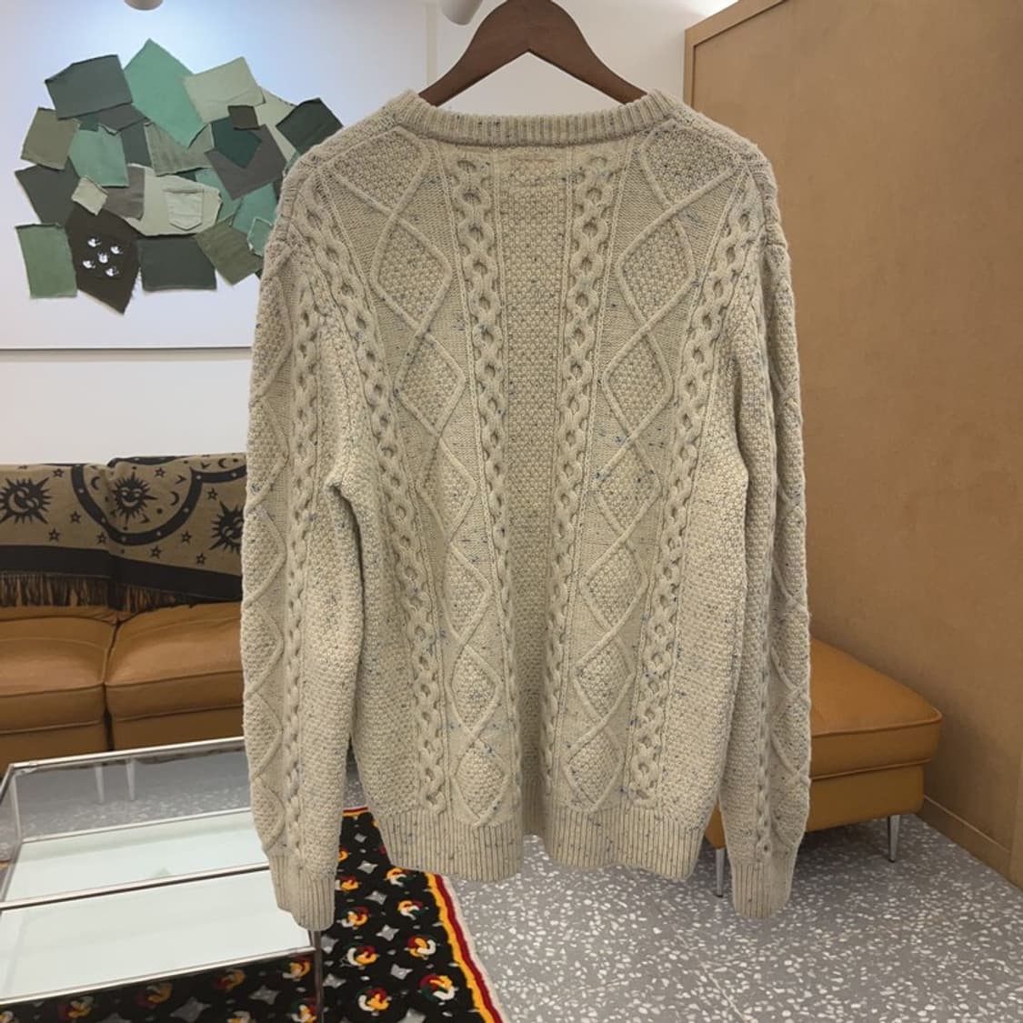 리바이스 폭닥 케이블 꽈배기 울 니트 L C07185 상품이미지4