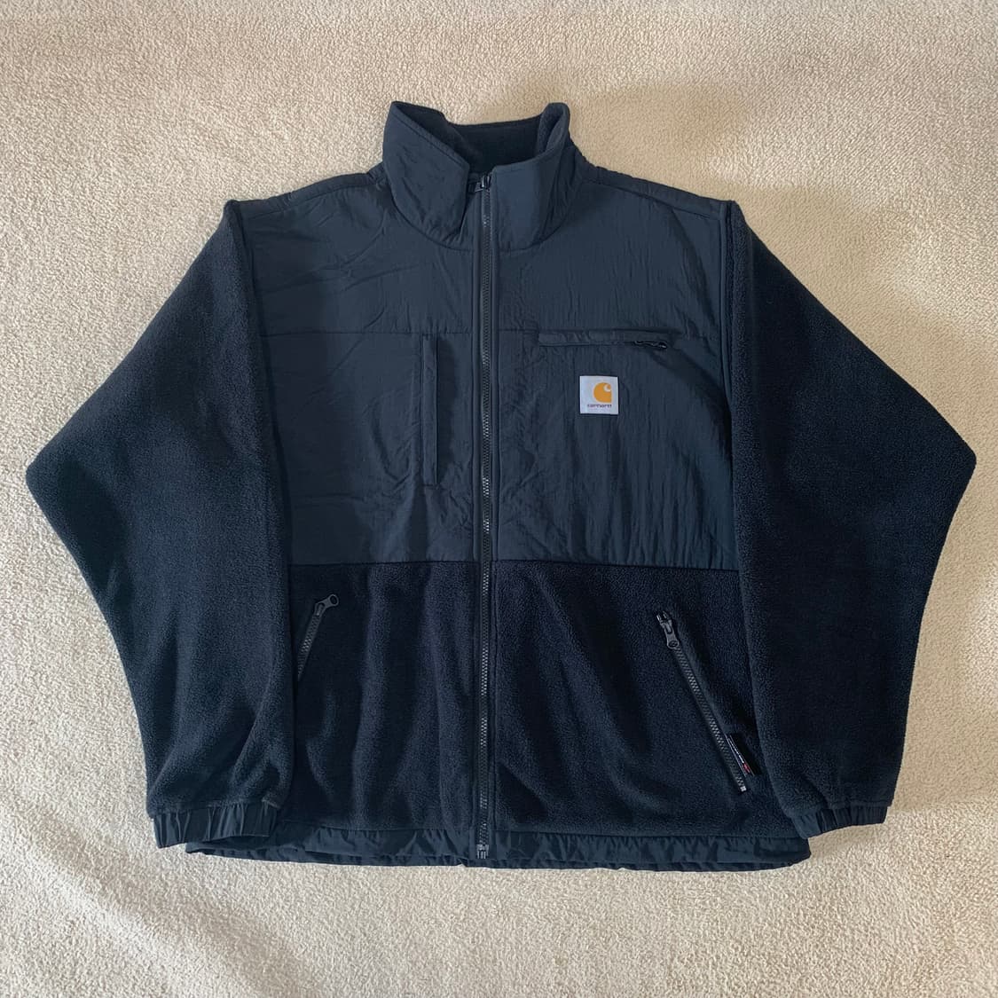 칼하트 WIP 노드 플리스 자켓(블랙/L) 남자 후리스 폴라텍 상품이미지1